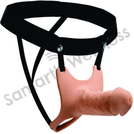 DELUX Hollow Silicone Dildo Strap on 3